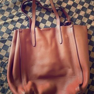 Jcrew brown leather shoulder bag